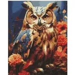 Картина по номерам Ideyka (AMC20149) Diamond mosaic. Forest owl, 40х50
