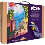 Set de creație Okto 30011 3D Pictură pe numere cu plastilină ușoară 30×40сm, Corgi stilat