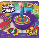 Set de creație Kinetic Sand 6063931 Swirl and Surprise