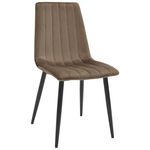 Scaun Deco DC-90P N49 Catifea-Brown+Black Legs