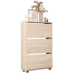 Raft pentru încălțăminte Mobildor-Lux Leo 60x27x125H cm Sonoma