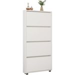 Полка для обуви Mobildor-Lux Leo Slim 50x16x164H cm White
