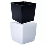 Ghiveci pentru flori Aleana 115084 Cvadro 22x22x21 cm, beton gri deschis