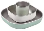 Seturi pentru hrănire bebelușilor Beaba B913583 Set de masa din otel inoxidabil 4 piese Sage Green