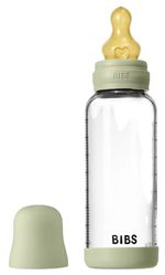 Поильник BIBS 5020250 Biberon din sticla anticolici Sage cu tetina din latex 3+ luni, 240ml