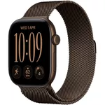 Ceas inteligent Apple Watch Series 12 GPS 42mm Dark Bronze Aluminium Case with Dark Bronze Milanese Loop MKDC4