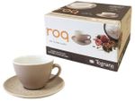 Set cani Tognana Roq 4buc, 180ml cu farfurii, bej, in cutie cadou