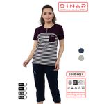 Женская футболка с брюками 3 четверти (2XL-5XL)