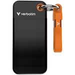 Накопители SSD внешние Verbatim M.2 External SSD 256GB Verbatim Pocket USB 3.2 Gen 2, Black/Orange (VER_32418)