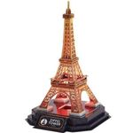 Puzzle Cubik Fun L534h 3D Puzzle Turnul Eiffel cu iluminare LED, 51 elemente