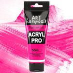 Акриловая флуоресцентная краска ART kompozit, 75 мл №554 Розовый флуоресцентный