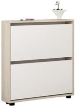 Полка для обуви Mobildor-Lux Leo Slim 100x16x86H cm Sonoma/White