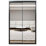 Dulap Bayro Parma 1400x2250x600 антрацит, купе