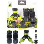 Шланг ProGarden 55293 Set conectori cu legatura pentru furtun 6buc verde
