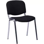 Офисный стул AMF ISO Ножки хром, Черный