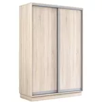 Dulap Mobildor-Lux Fox uși glisante din PAL (140x60x220H cm) Sonoma