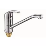 Bateria bucătărie Silvera Baterie pentru bucatarie cu pipa Clasic, lunga, crom, Silvera, Roca