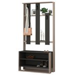 Mobilă pentru antreu Trendy Chester Light Mocha, Antracit, 90x180x36cm (GTR001329)