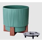 Ghiveci pentru flori Aleana 128026 Oslo cu insertie si suport decorativ d30 cm