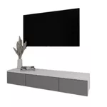 Тумба напольная для TV Smartex (16556) Т10 100 TV-Навесная Alb+Grafit