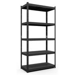 Cтеллаж складской Nex Home Raft metalic Budget 1800x900x400 mm, 5 polite metal, Antracit