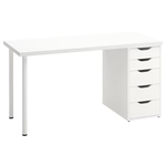Masă de birou Ikea Lagkapten/Alex 140x60 White