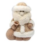 Decor de Crăciun și Anul Nou Promstore 48868 Andrea Fontebasso Сувенир Санта с мешком Knitted Style 20cm