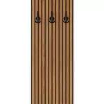 Вешалка для одежды Fabrik Home Hardy 622x1379x50 (панно с крючками для прихожей) Дерево/чёрный ясень