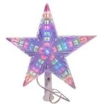 Новогодний декор Promstore 37393 Верхушка елочная LED звезда 23X21.5cm, бел, разноцв