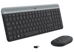 Wireless Keyboard & Mouse Logitech MK470, Ultra-thin, Compact, Quiet typing, US Layout, Graphite