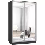 Шкаф Mobildor-Lux Fox uși glisante din oglinzi (160x60x220H cm) Anthracite