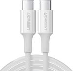 Кабель для моб. устройства Ugreen 60551 Cable Type-C 2.0 to Type-C 2.0 5A 100W 1m, White, US300
