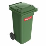 120L, Контейнер на двух транспортировочных колёсах SULO MGB, Зелёный