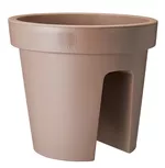 Ghiveci pentru flori ProGarden 57459 Ghiveci pentru balustrada D28cm, H25cm, maro, plastic