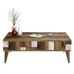 Măsuţă cafea Trendy Madrid, Alb 105x37x60cm