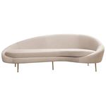 Canapea Trendy Eses Right Bej, 120x85x255cm (3 locuri)