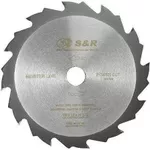 Диск отрезной S&R 241012160 Диск по дереву 160x20(16)x2,6 мм (12 зубцов)