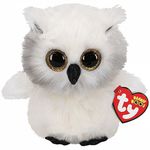 Jucărie de pluș TY TY36480 AUSTIN white owl 24 cm