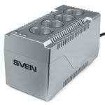 Stabilizer Voltage SVEN  VR-F1500, max.500W, Output: 4 × CEE7/4 (2 for AVR, 2 for surge protection)