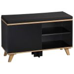Raft pentru încălțăminte Kesper 15943 Dulap pantofi negru PAL 77x30x48cm