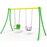 Качели Copfer PTP50-2 Двойные качели со стульями (PTP019-03-PTP019-04)