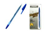 Ручка шариковая PT-1147A soft ink,1mm, синяя