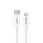 Type-C to Lightning Cable Nilkin, PD Superspeed, MFI, 1M, White