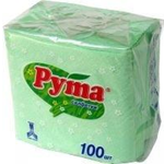 Ruta салфетки бумажные зеленые, 100 шт