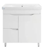 Dulap pentru lavoar Mashtab 11742 Print cu 2 sertare+usa 80cm Alb