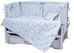 Детское постельное белье PernaMea Set lenjerie 5 piese Junior Happy Baby Albastru (PM.101649/1)