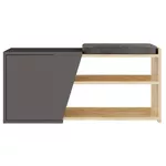 Raft pentru încălțăminte Hanah Home Fiona Oak Anthracite