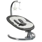 Детское кресло-качалка Premaman PEVGUV-CCC-UNQ Leagan electric cu bluetooth Gri