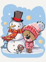 Картина по номерам BrushMe KBS0078FC 30x40 сm (fără cutie) Prieteni de vacanță