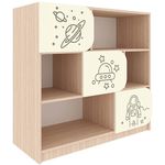 Dulap pentru instituții Tisam Univers misterios #6, Stejar lapte/Crem (5506+F)